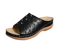 Générique Chaussons en Peluche pour La Maison Beach Hollow femmes mode sandales respirantes chaussures d'été Pleep Out chaussons pour femmes