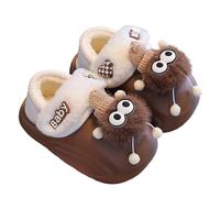 Générique Chaussons Enfant Fille Garcon Pantoufles Respirant Semelle Souple Antidérapante Premiers Pas Bottines Chaussures Boots pour Voyager Maison Hôtel Invit Doux Hiver Peluche Pantoufle en Coton