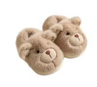 Générique Chaussons Enfant Pantoufle Garçons Filles Pieds Nus,Antidérapants,Doublés Polaire Bottes Chaussures Premiers Pas pour la Crèche et la Maison Pantoufle Chaud Enfant Fille Hiver