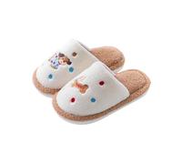 Générique Chaussons Enfant pour Fille et Garçon Pieds Nus,Antidérapants,Doublés Polaire Premier Pas Chausson de Marche pour Une Utilisation Quotidienne Pantoufle Hiver pour Garçons Filles