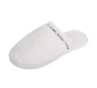 Générique Chaussons Femme Chausson Charentaises Hommes Chauds Et Confortables Pour Halloween Claquettes Antidérapantes Sols Carrelage Humide Cuisine Salle De Bain Pantoufle Blanc 39