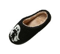 Générique Chaussons Femme Chausson Charentaises Hommes Pantoufles De Noël Chaudes Pour L'hiver Claquettes Pliables Voyage Sac Rangement Résistant À L'eau Pantoufle Ete Claquette 7-Le noir 41