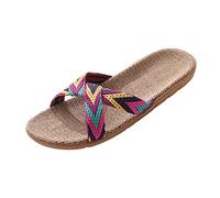 Générique Chaussons Femme Confortable Chaussons décontractés d'intérieur pour femmes diapositives chaussures de mode de plage Page d'accueil sur slip pantoufles pour femmes