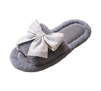 Générique Chaussons Femme Confortable Pantoufles Hiver Chaud Claquettes Slippers Chausson Femmes Claquette Fille Pantoufle De Maison Invité La en Peluche pour Filles Chaussure Pied Extra Large Coton