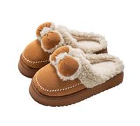 Générique Chaussons Femme Homme Slippers Chauds Et Confortables Pour Halloween Pantoufles Thérapeutiques Douleurs Pieds Problèmes Circulatoires Pantoufle Mule Café 40
