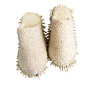 Générique Chaussons Femme Pantoufles De Nettoyage De Sol En Microfibre Chaudes Avec Tissu Éponge À Mémoire Confortable Mules Hiver Respirantes Antidérapantes L'intérieur Et L'extérieur