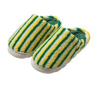 Générique Chaussons Femme Pantoufles Pantoufle Femme Fantaisie - Chaussons Moelleux pour l'hiver Chaussures Chaudes d'intérieur et d'extérieur Confortables avec Un Joli Motif rayé Couleur Bonbon