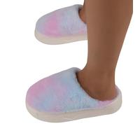 Générique Chaussons Femme Pantoufles Winter Slippers Chaussures Tendance Avec Imprimé D'halloween Claquettes Pliables Voyage Sac Rangement Résistant À L'eau Pantoufle Homme Mule Light Violet 37