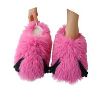 Générique Chaussons Fourrés Plush Monstre Vert, Chaussons Maison Doux et Chauds Pantoufles pour Femme et Homme Confortables en Fausse Fourrure pour Relaxation à la Maison