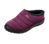 Générique Chaussons Hiver Chaud Confortables Pour Femmes Intérieurs Et Extérieurs Doublés De Polaire Douce La Maison Et Les Voyages pour Intérieur/Extérieur (Red, 44)