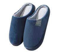 Générique Chaussons Homme Hiver Chaussons en Silencieux à Semelle Souple Pantoufles en Coton D'intérieur Antidérapantes pour Plancher en Bois Mousse Mémoire Pantoufles Homme