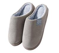 Générique Chaussons Homme Hiver Chaussons en Silencieux à Semelle Souple Pantoufles en Coton D'intérieur Antidérapantes pour Plancher en Bois Mousse Mémoire Pantoufles Homme