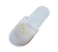 Générique Chaussons jetable Chaussons de Mariée Demoiselle D'Honneur Spa Poule Cadeau de Mariage, Or, 26 x 8cm