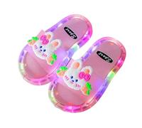 Générique Chaussons Lumineux pour Filles avec Motifs de Dessins animés, antidérapants et Confortables pour intérieur et extérieur, Taille 22-35