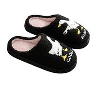 Générique Chaussons Maison Femme Homme en Tissu Doux, Chaussons Pantoufles Maison Cœurs Motif Brodé Chauffants et Confortables pour Dames de Salon et de Salle de Bain