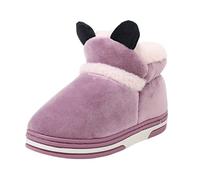 Générique Chaussons Montants Fourrés Bottines Femme Bottine Avec Oreilles Botte Original Chaussure Plates Chaussures Automne Hiver Chaud Bottes 2025 Nouveau Bottines Femme Chic Et Confortable