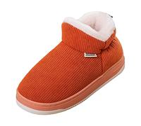 Générique Chaussons Montants Fourrés Bottines Femme Bottine Couple Bottines Maison Décontracté Bottes Fourrée Rembourrée Boot Couleur Unie Chaussure Plateforme Chaussures Botte Femme Hiver Chaude