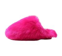 Générique chaussons orthopédiques femme Chaussons Femme Mousse À Mémoire Pantoufles Légères Peluche Chaude Doublure Chaussures Douillettes Feutre Pantoufles De Pantoufle chausson chaud Rose vif 44