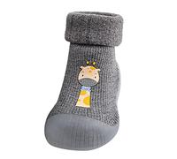 Générique Chaussons pour Bébés, Rampantes Chaussettes Pantoufle Antidérapantes, Respirant Chausson de Marche pour Bébés, Semelle en Caoutchouc Souple Garçons Filles