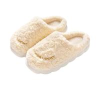 Générique Chaussons Semelles Souples Femme - Pantoufles Épaisse Pour Femmes Souple Chaussons Hiver Chaud Pantoufles Femme Chic Et Confortable Casual Chaussures Fourrés Doux Au Toucher