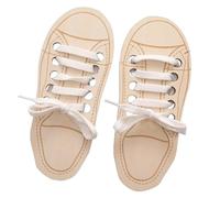 Générique Chaussure À Lacer en Bois - Jouet D'Enfilage Éducatif | Planche d'apprentissage du Laçage | Entraîneur De Motricité Fine pour Enfant Pratique De L'Habillage Préscolaire Et Éveil