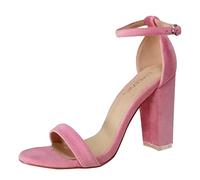 Générique Chaussure A Talon Femme Pieds Larges Talon Femme Escarpins À Talons Hauts pour Femmes,Sandales D'Été pour Femmes Chaussures Ete Chic Sandales Reflexologie (Pink,41)