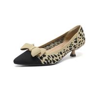 Générique Chaussure A Talons Chaussures habillées Confortables à Bout Pointu et nœud Papillon pour Femme,idéales au Quotidien