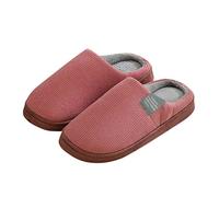 Générique chaussure de marche femme Chaussons Femme Hiver Maison Mémoire Mousse Pantoufles Légères De Maison Pour Chaussures Douillettes En Feutre Et Homme chaussons drole Rose vif 40