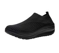 Générique Chaussure de Marche Femme Chaussure Orthopédique Femme Casual Mesh Rocking Student Fashion Femmes Soft Working Bottom Chaussures Décontractées pour Femmes Basket Chaussures Légère Minceur