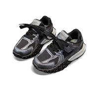 Générique Chaussure Enfant Fille,Baskets DéContractéEs en pour Filles, Printemps Et Automne, Chaussures Papa Petites Chaussures Blanches Respirantes Et LéGèRes (Black, 34)