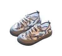 Générique Chaussure Enfant Garcon Fille Baskets Tendance Enfant Sneaker Sport Léger Mode Respire Respirant Antidérapantes Souple Flexible Stable pour Le Sport et L'athlétisme (Grey, 35.5 Big Kids)