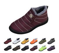 Générique Chaussure Femme Hiver Confortable Chaussure Hiver Femme Bottes D'Hiver Sans Lacets Imperméables Chaudes Bottes De Neige D'Hiver Courtes Antidérapantes Chaussures Boots Santiag Cowboy Basse