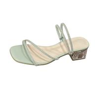 Générique Chaussure Femme Sandale Compensee,Sandales Plates éLéGantes De Style FrançAis OrnéEs De Cristaux à La Fois Tendance Et Polyvalentes.