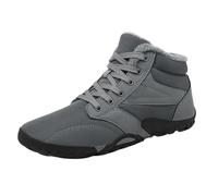 Générique Chaussure Homme Hiver Baskets d'extérieur antidérapantes et chaudes en fourrure, chaussures décontractées, bottines légères, chaussures de randonnée, grande taille(Gray,7.5)