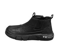 Générique Chaussure Montante Homme Botte Hiver Securite De Femme Bottes Pluie Bottines Cuir Sécurité Chaussures Travail Demi Moto Lacets Devant Coque Pour Marron Boots Et Rangers Hommes