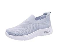 Générique Chaussure Orthopedique Femme Chaussures de Travail Chaussures pour Femmes Mesh Chaussettes Casual One Foot Wear pour Femmes Sport Course Running (Grey,38)