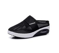 Générique Chaussure Orthopedique Femme - Confortable Léger Et Respirant Maille Pointe Ouverte Pantoufle Mode Antidérapant Mule Uni Pied Sensible Chausson Printemps-Été Randonnée
