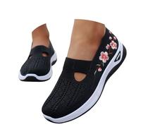 Générique Chaussure Orthopédique Femme Pas Cher Baskets sans Laçage pour Femmes Chaussures De Marche À Plateforme Légères Et Confortables Amortissement Accru Et Soulagement des Pieds 2025