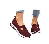 Générique Chaussure Orthopédique Femme Pas Cher Baskets sans Laçage pour Femmes Chaussures De Marche À Plateforme Légères Et Confortables Amortissement Accru Et Soulagement des Pieds