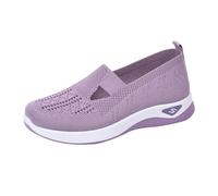 Générique Chaussure Orthopédique Femme Pas Cher Baskets sans Laçage pour Femmes Chaussures De Marche À Plateforme Légères Et Confortables Amortissement Accru Et Soulagement des Pieds