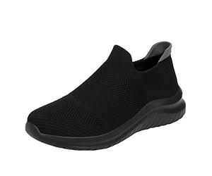 Générique Chaussure Orthopedique Femmes Chaussure De Marche sans Lacets Antidérapante Sneaker avec Maille Respirantes Casual À Plateforme Confortables Basquette Sport Printemps Running en Plein