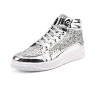 Générique Chaussures à Paillettes pour Homme - Baskets Brillantes - Chaussures de fête - Bottines élégantes pour Le Nouvel an - Chaussures de Course à Paillettes - Chaussures Plates pour Homme - 2026