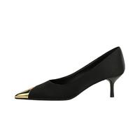 Générique Chaussures À Talons Bas pour Femmes, Talons Chaton Confortables À Bout Pointu De 2 Pouces, Chaussures À Talons Aiguilles pour Invités De Mariage