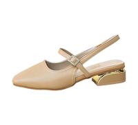 Générique Chaussures à Talons Femme Velours Élégantes Pointe Fine Bride Cheville Mariage Oktoberfest Fête