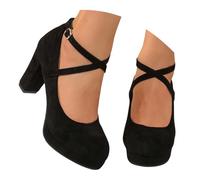 Générique Chaussures à Talons Hauts Pour Femme Escarpins Chic Et Elégants Chaussures Décontractées Avec Bride à La Cheville Pour Mariages Et Fêtes Sandales Romaines à Bout Rond