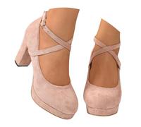 Générique Chaussures à Talons Hauts Pour Femme Escarpins Chic Et Elégants Chaussures Décontractées Avec Bride à La Cheville Pour Mariages Et Fêtes Sandales Romaines à Bout Rond