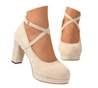 Générique Chaussures à Talons Hauts Pour Femme Escarpins Chic Et Elégants Chaussures Décontractées Avec Bride à La Cheville Pour Mariages Et Fêtes Sandales Romaines à Bout Rond