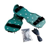 Générique Chaussures Aérateurs de Gazon | Chaussures à Pointes pour Pelouse | Sandales à Lanières Réglables Outil de Jardinage pour Sol Terrain Entretien
