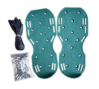 Générique Chaussures Aérateurs de Gazon, Semelles À Pointes pour Aération De Pelouse, Sandales à Sangles Réglables pour Aération du Sol et Pelouse Extérieur