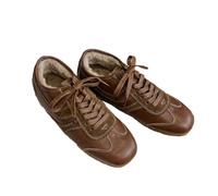 Générique Chaussures basses en polaire polyvalentes d'hiver pour femmes avec des bottes de sport chaudes et décontractées anti-froid (brown,37)